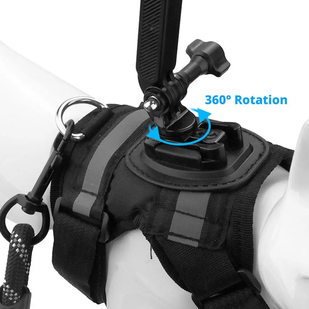 Pet Action Camera Harness Mount – GoPro, DJI & Insta360 Pet Camera Harness Axl