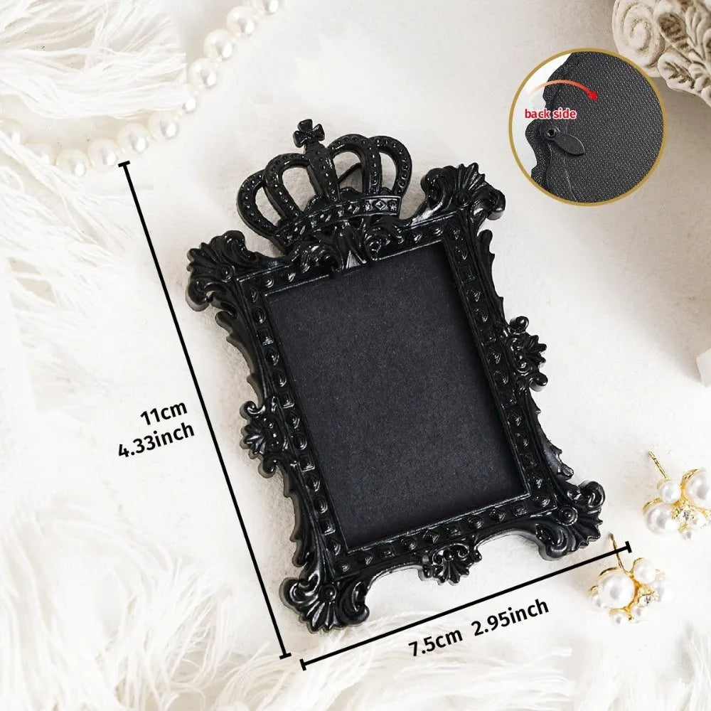 Resin Baroque Mini Picture Frames – Ornate Vintage Wall Décor Decorative Picture Frame Axl A67