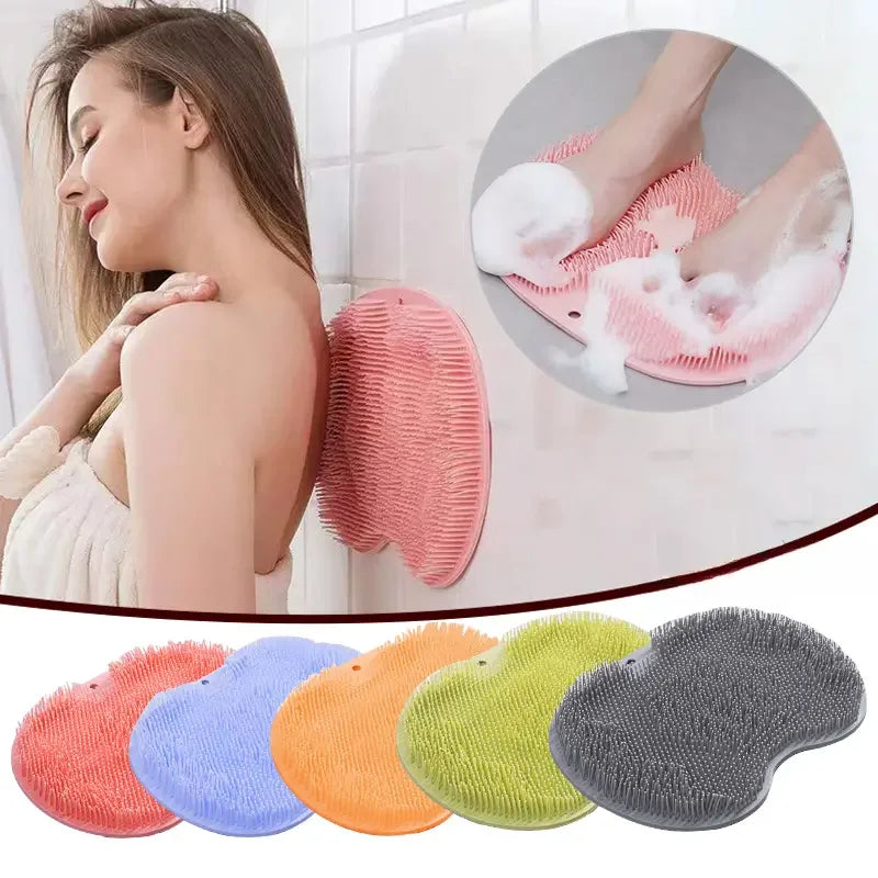 Non-Slip Shower Foot Scrubber Mat – Exfoliating Spa Bath Mat Foot Scrubber Mat Axl