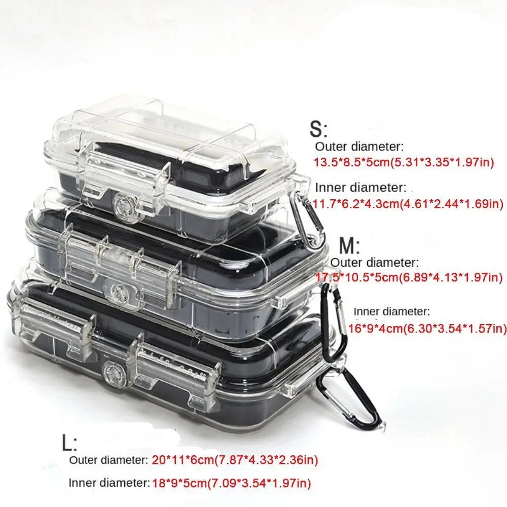 Waterproof Shockproof ABS Dry Box – Outdoor Storage Case S/M/L Waterproof Dry Box Axl