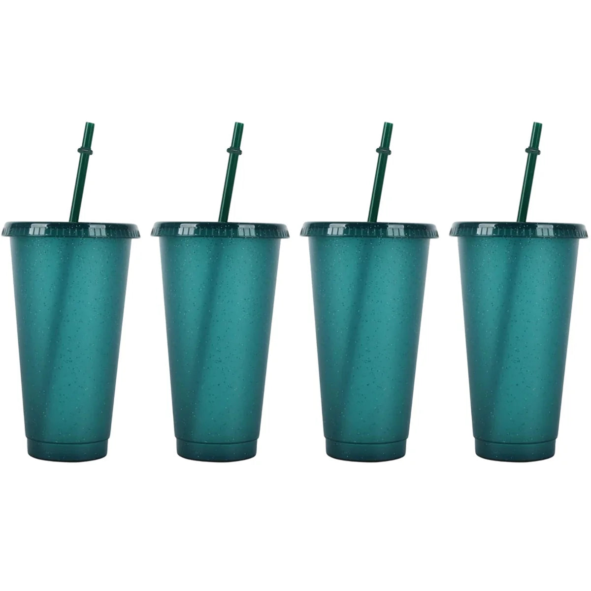 Reusable Acrylic Tumblers with Lids & Straws – 710ml 2/4 Pack Acrylic Tumbler Set Axl 4pcs green