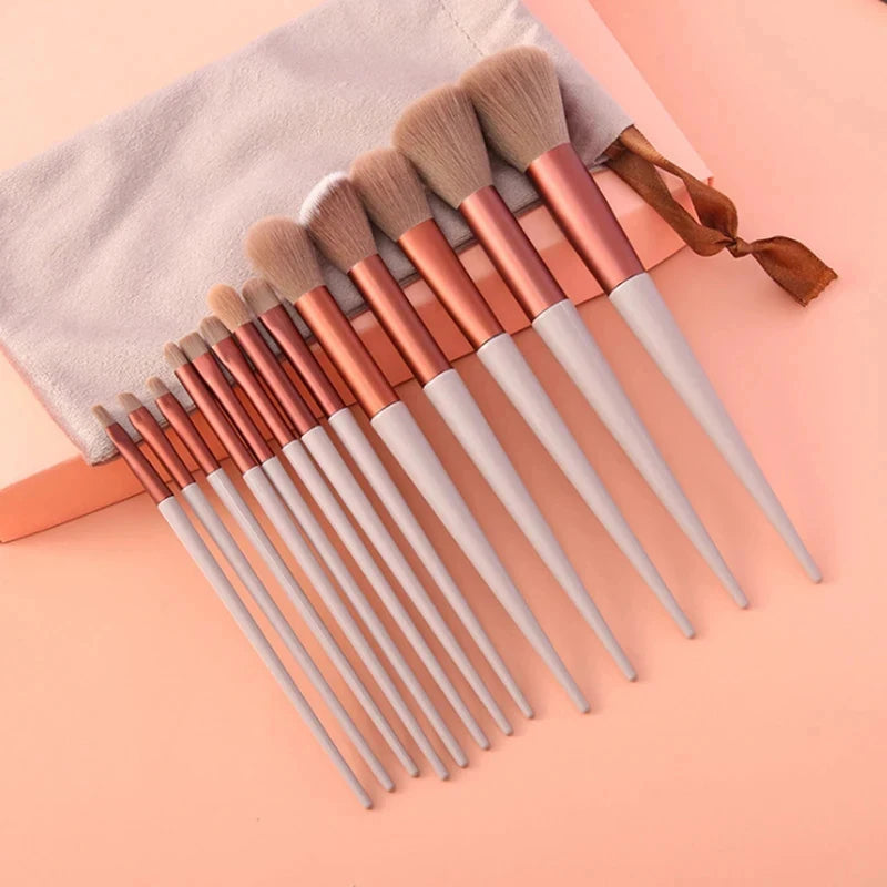13-Piece Makeup Brush Set – Eyeshadow, Foundation & Blush Kit Makeup Brush Set Axl