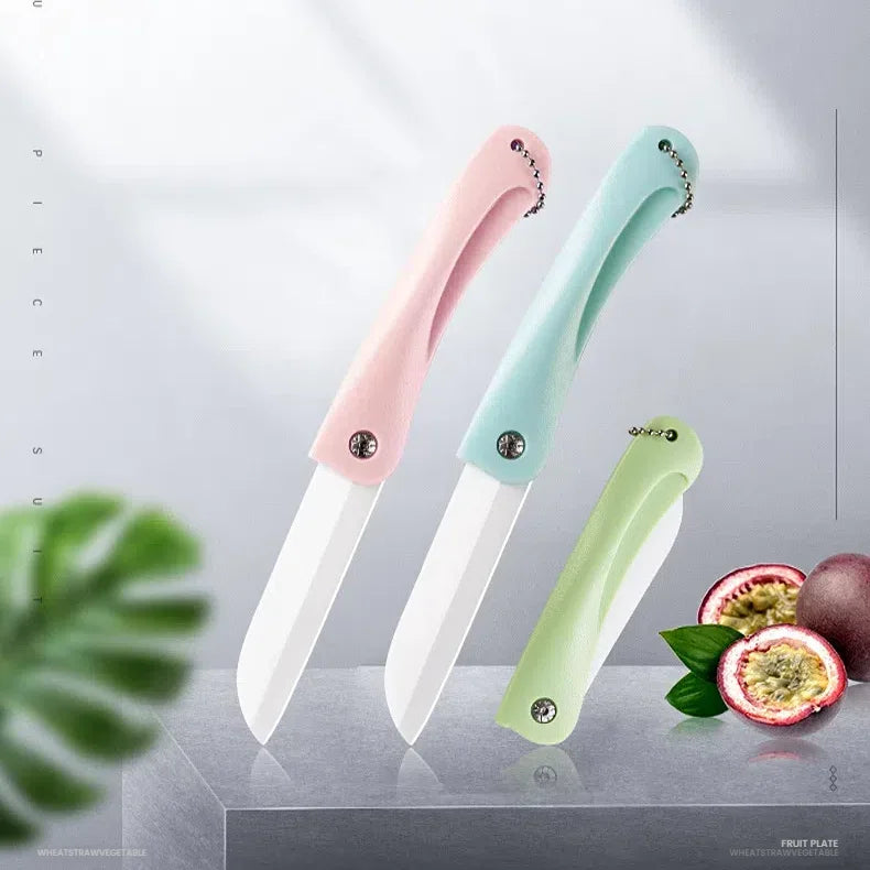 Ceramic Folding Fruit Knife – Portable Zirconia Blade Ceramic Folding Knife Axl