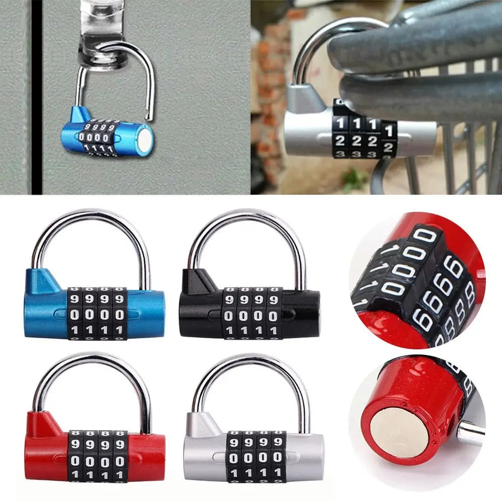 4-Digit Combination Padlock – Weatherproof Heavy Duty Security Combination Padlock Axl
