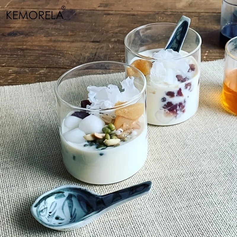 KEMORELA Borosilicate Drinking Glasses Set – BPA Free, 4 or 6 Pc Drinking Glasses Set Axl