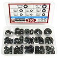 Black Star Lock Washer Kit – Internal Tooth Push-In Fasteners Lock Washer Kit Axl black 365PCS