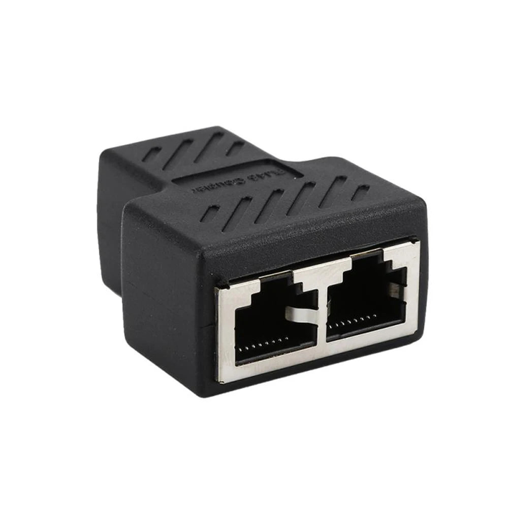 RJ45 Ethernet Splitter – 1 to 2 Way Female Network Coupler Network Coupler Adapter Axl 1 to2ways