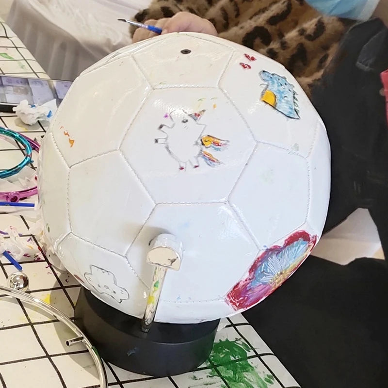 White Soccer Ball Size 5 – Lightweight PVC DIY Football Gift Soccer Ball Axl