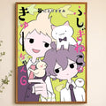 Wonder Cat Kyuu-chan PVC Peel-and-Stick HD Wall Poster Wall Art Poster Axl White09 60X90cmNoframe