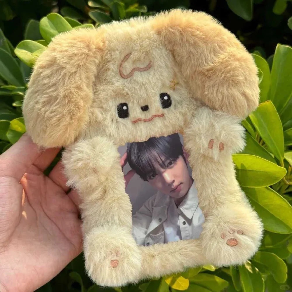 Plush Cartoon Animal Photocard Holder – Rabbit, Dog & Cat Photocard Holder Axl 04
