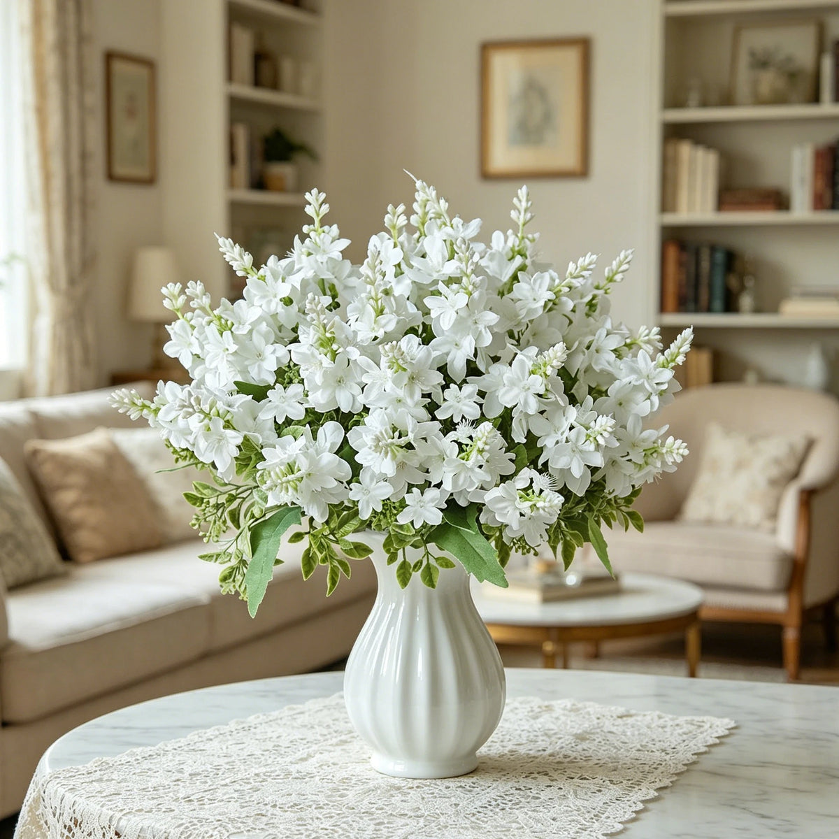 Silk Yucca Gloriosa Artificial Flower Bouquet | Wedding & Home Artificial Flower Bouquet Axl