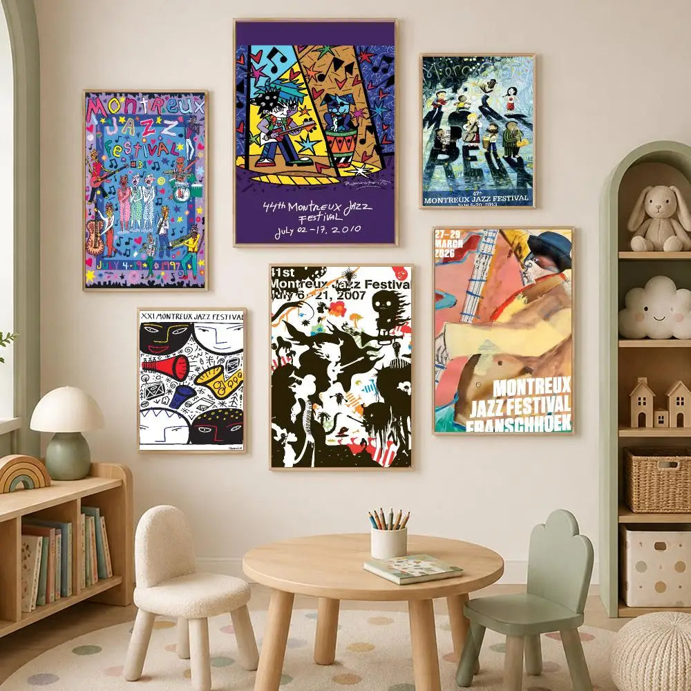 Montreux Jazz Festival Wall Poster – Self-Stick HD Waterproof Art Wall Art Poster Axl