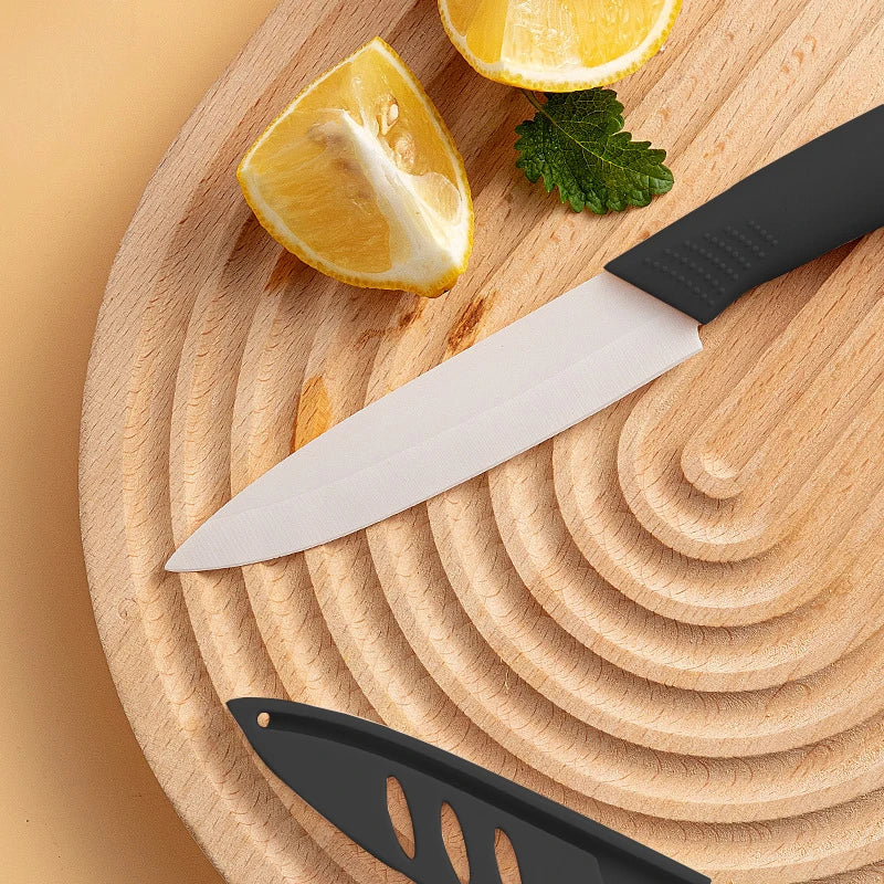 Ceramic Paring Knife 3/4/5 Inch with Cover – Rust-Free Fruit Knife Ceramic Paring Knife Axl