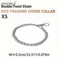 Adjustable Stainless Steel Twist Chain Dog Training Collar Dog Training Collar Axl XS