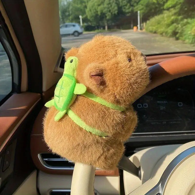 Capybara Plush Car Arm Band – Cute Interior Decor Accessory Car Plush Decor Axl