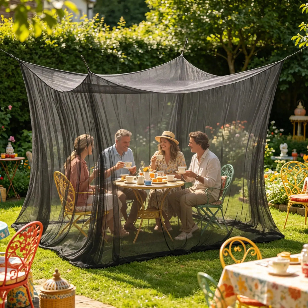 Outdoor Mosquito Mesh Net 300x300x250cm – Patio & Camping Outdoor Mosquito Net Axl