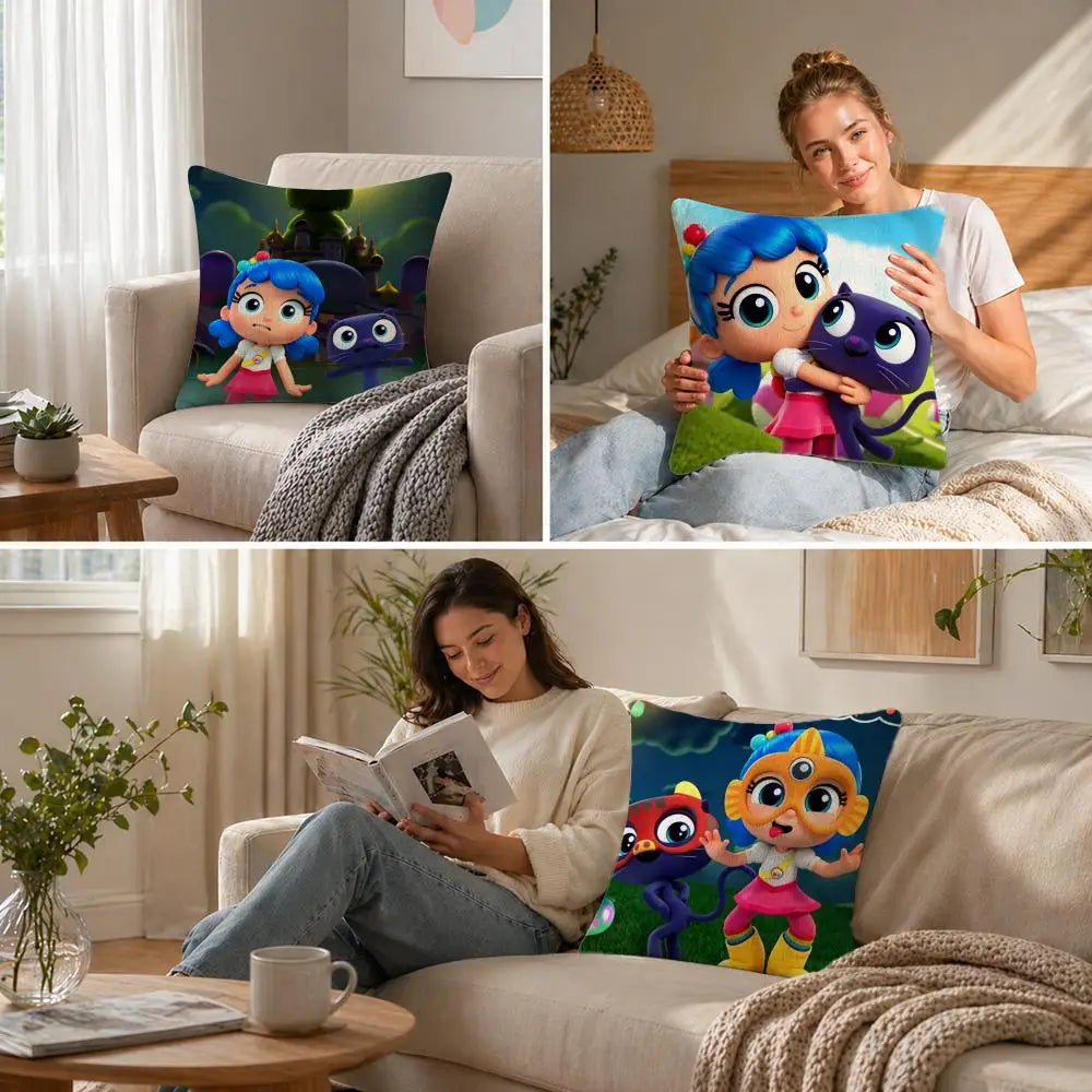 Rainbow Kingdom Linen Cushion Cover | Sofa & Bedroom Decor Linen Cushion Cover Axl