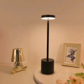 USB Rechargeable Touch Desk Lamp – 3 Color Dimming Night Light Rechargeable Desk Lamp Axl Black