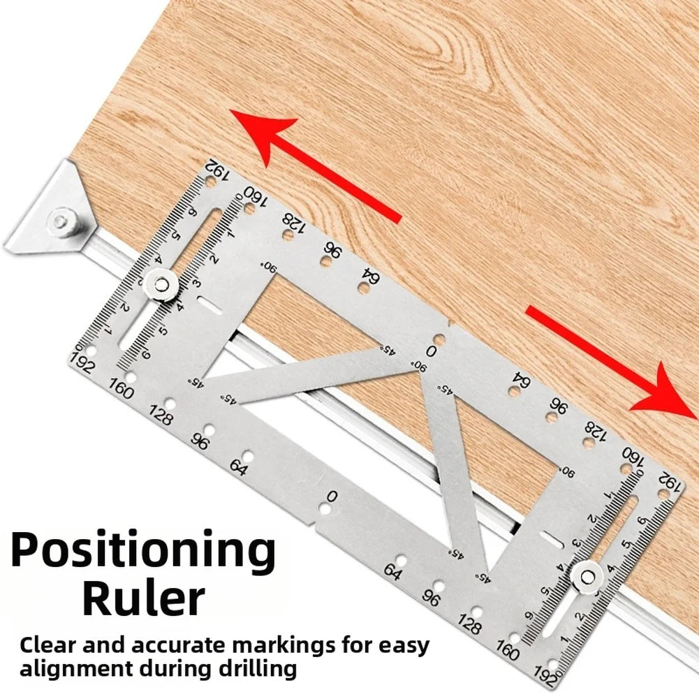 Cabinet Handle Drill Template – Metric & Inch Hole Jig Drilling Jig Template Axl