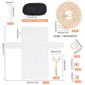 DIY Crochet Bag Kit – Mesh Canvas, Ribbon & Knitting Needles DIY Crochet Bag Kit Axl AECH04-01838