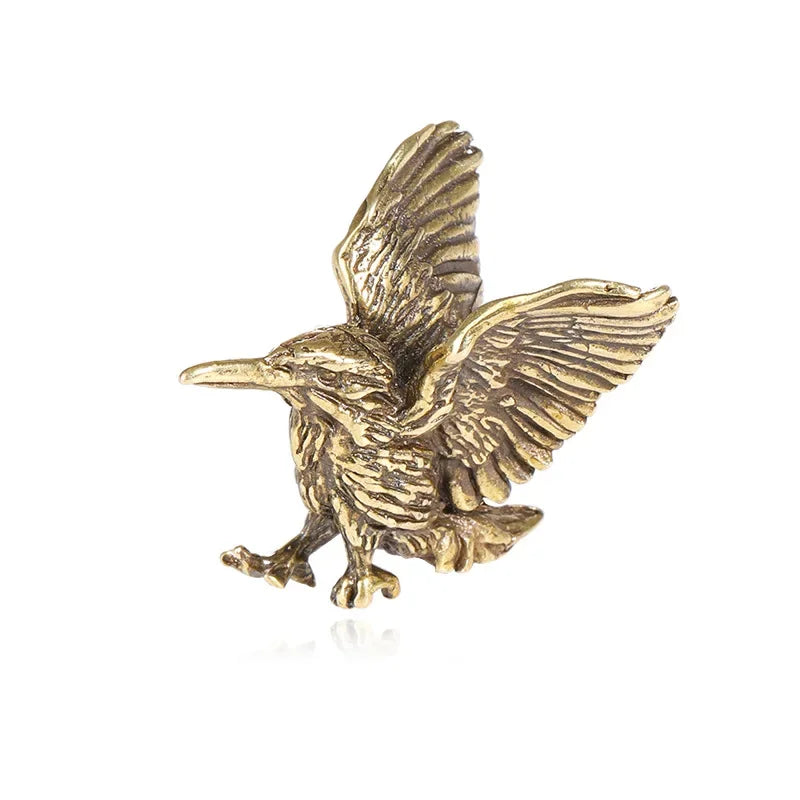 Mini Brass Eagle Statue – Opening Wing Sculpture Home & Office Decorative Sculpture Axl