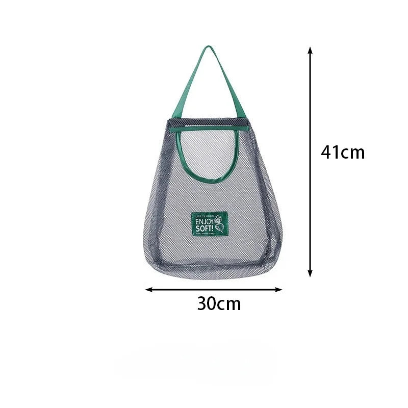 Reusable Hanging Mesh Bag – Breathable Fruit & Vegetable Net Produce Storage Bag Axl L single bag