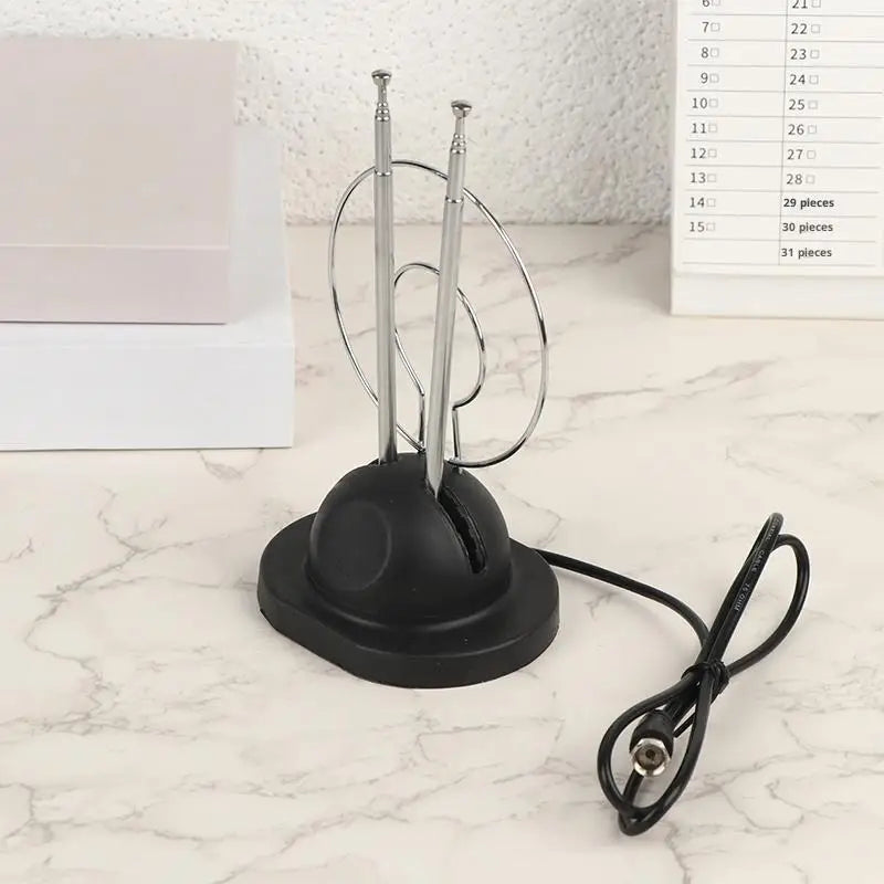 Indoor Loop Rabbit Antenna – VHF/UHF/HDTV Analog & Digital Indoor TV Antenna Axl