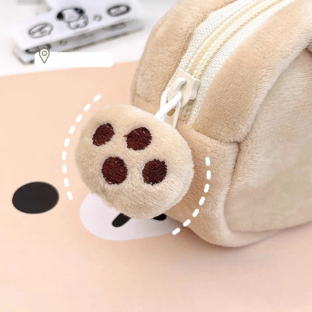 Cute Sleepy Bear Plush Pencil Pouch | Large Capacity Pen Bag Plush Pencil Pouch Axl