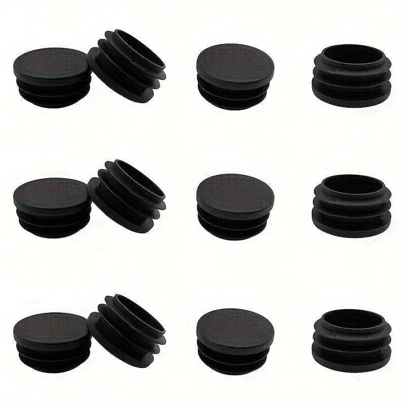 Black Pipe Plug End Caps – Furniture Leg Floor Protectors Furniture Leg Caps Axl
