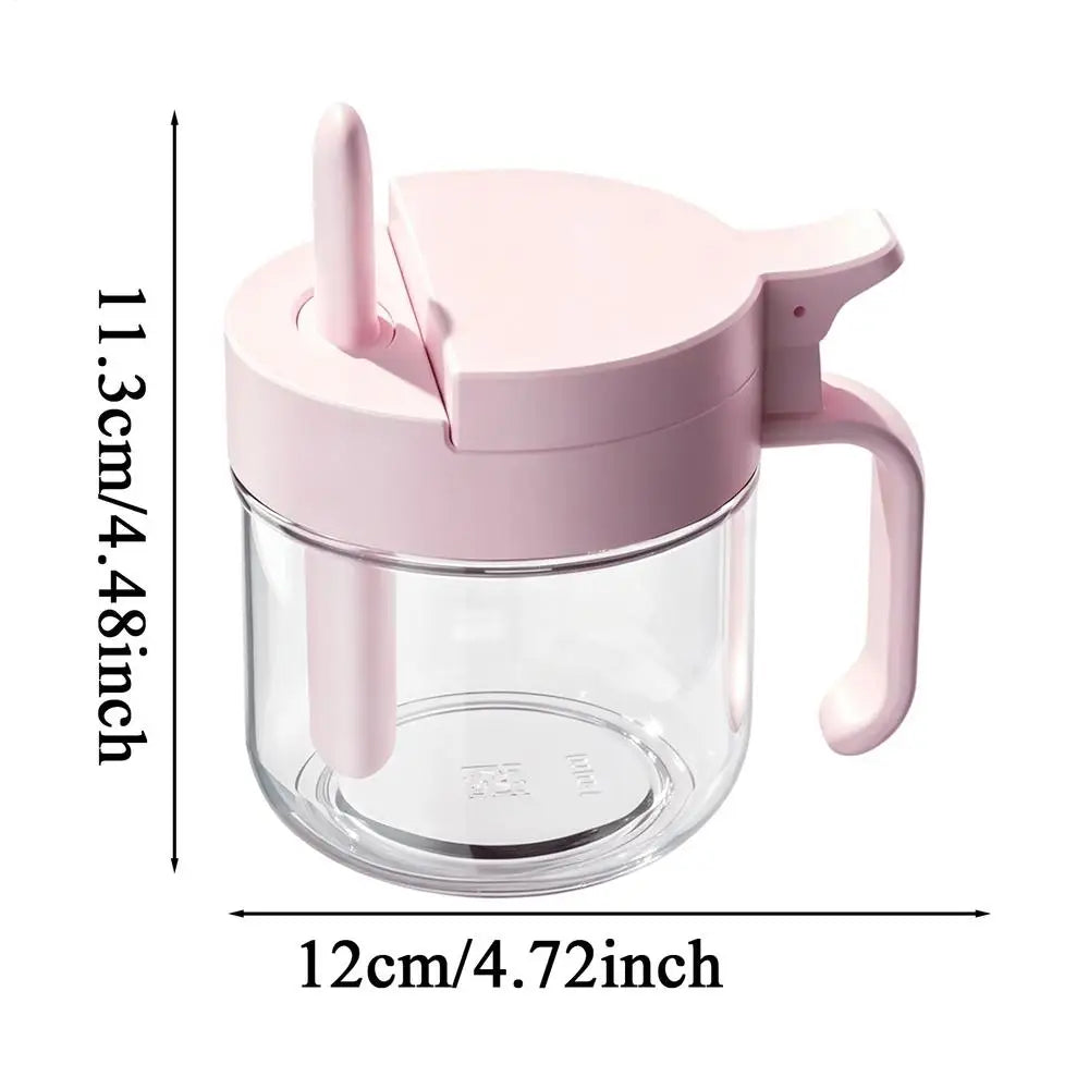 Moisture-Proof Seasoning Jar with Spoon | 380ml Spice Container Spice Storage Jar Axl Pink