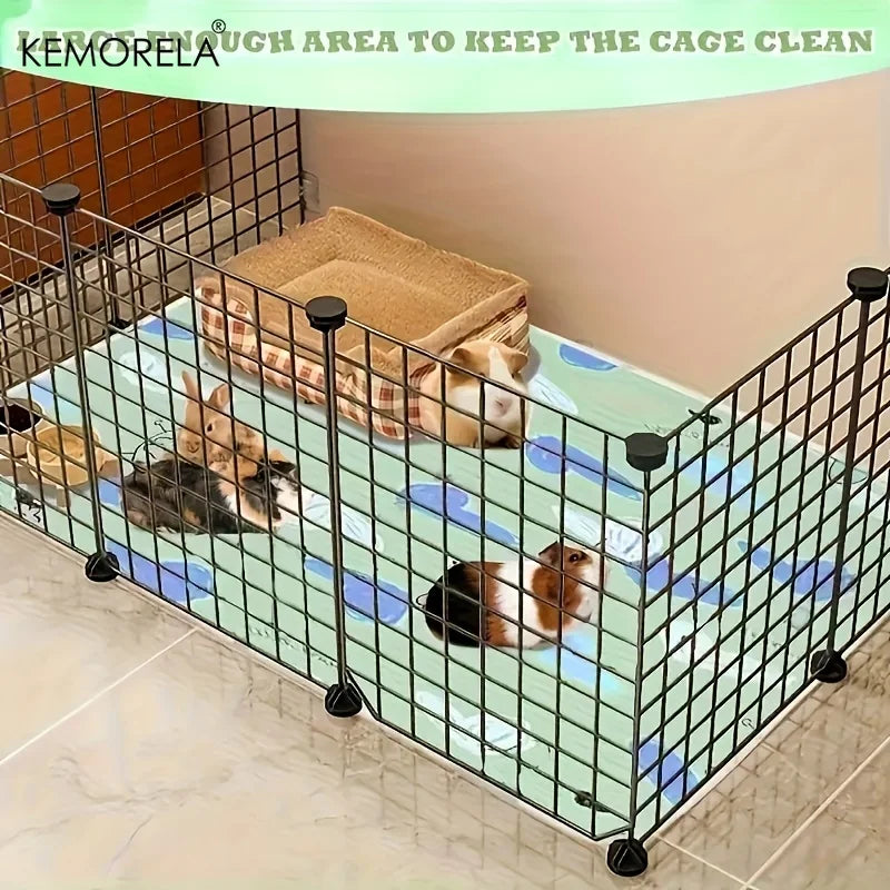 2-Pack Washable Reusable Pet Cage Pads for Small Animals Pet Cage Pad Axl