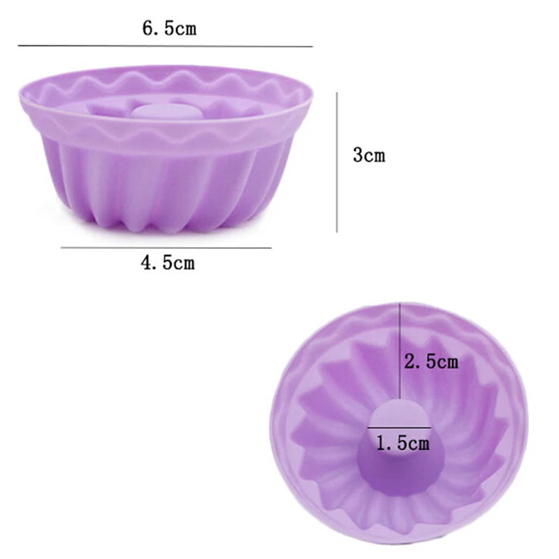 12-Piece Silicone Baking Molds – Cupcake, Muffin & Donut Set Silicone Baking Molds Axl