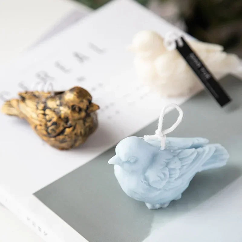 3D Bird Silicone Mold – DIY Candle, Plaster & Chocolate Craft Silicone Mold Axl