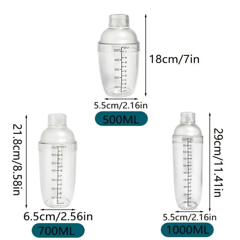 Cocktail Shaker & Jigger Set 3/5/7 Pcs – Home Bar Kit Cocktail Shaker Set Axl