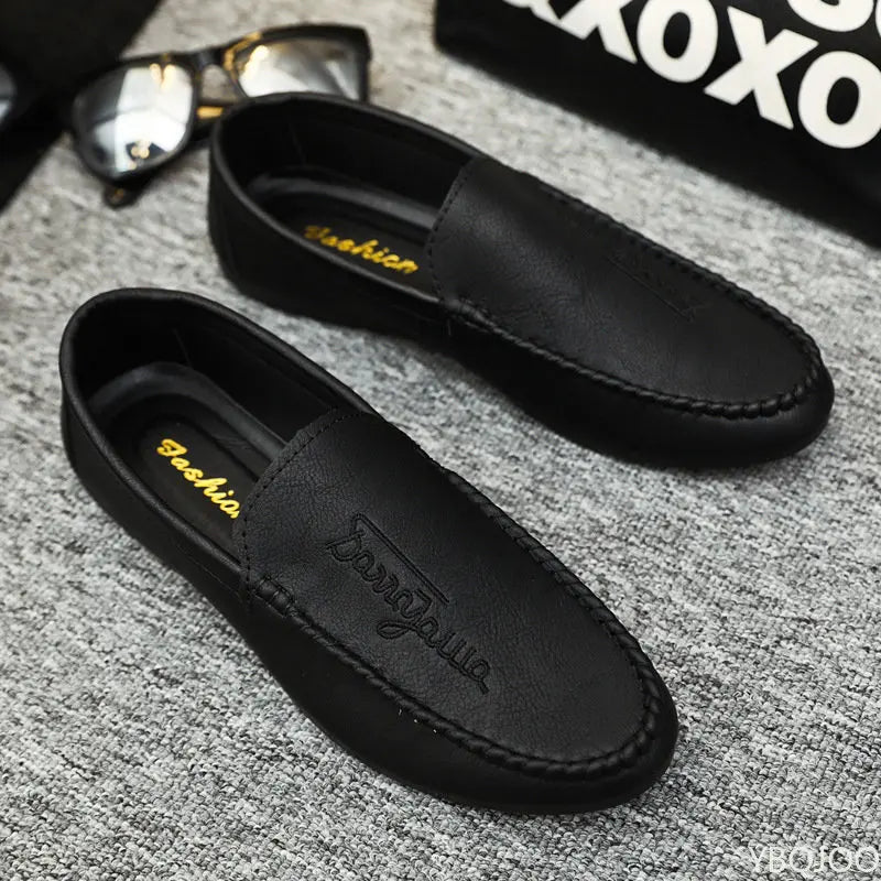 Men's Slip-On Loafers – Breathable Soft PU Leather Moccasins Men's Loafers Axl