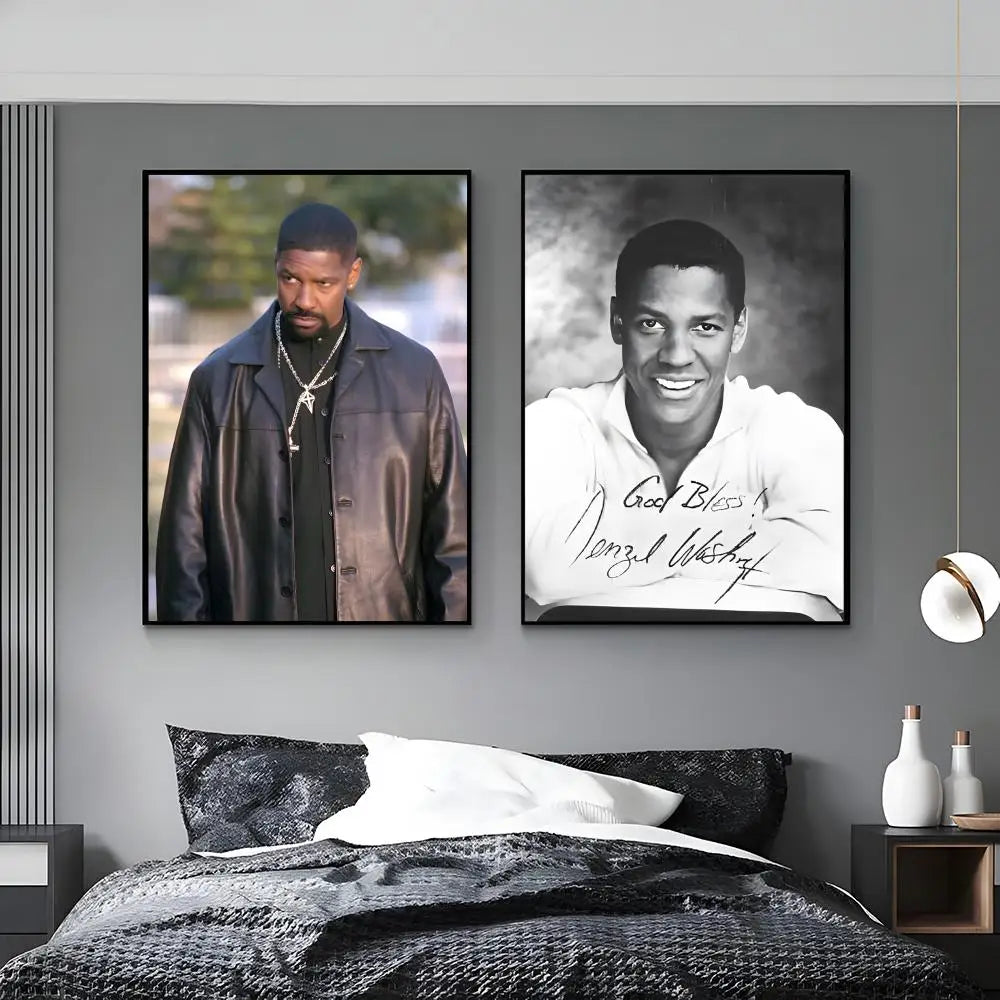 Denzel Washington HD Wall Poster – Waterproof Home Decor Art Wall Art Poster Axl