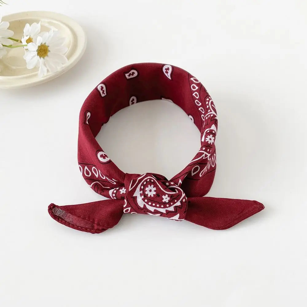 Women's Cashew Print Square Scarf – Hair Band & Headband Printed Square Scarf Axl style 3