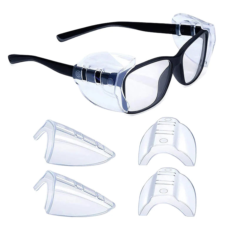 TPU Safety Glasses Side Shields | 12/17mm Universal Fit Pair Glasses Side Shield Axl