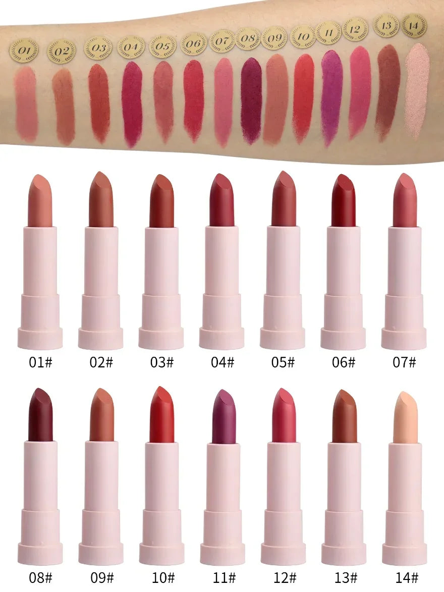 Vegan Matte Lipstick Private Label | Low MOQ Custom Brand Private Label Lipstick Axl