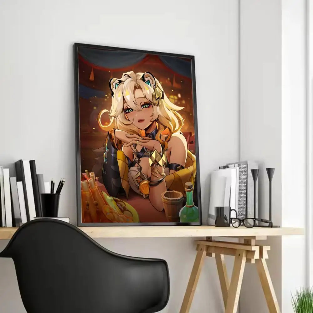 Xilonen Game Canvas Poster – Unframed Wall Art | Home Décor Canvas Wall Art Axl Black14 40X50cmFrameless