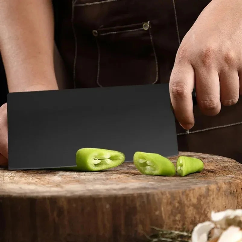 InLeung Stainless Steel Cleaver – Meat & Vegetable Chef Knife Kitchen Cleaver Knife Axl
