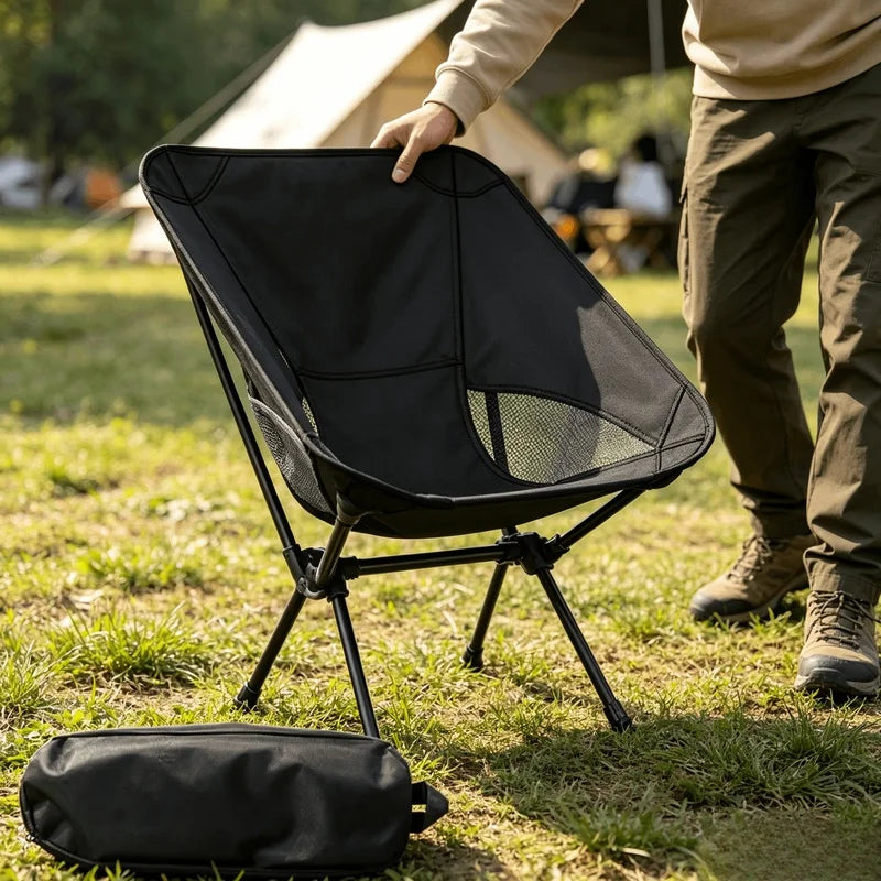 Portable Folding Camping Chair with Carry Bag | Outdoor Seat Folding Camping Chair Axl
