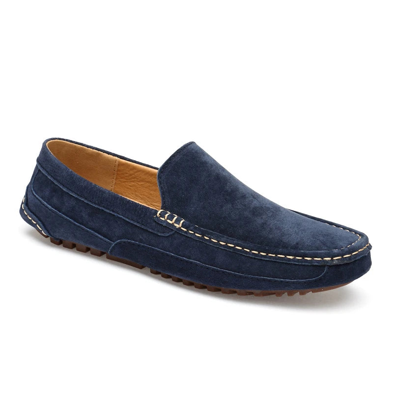 Men's Breathable Slip-On Loafers – Soft Sole Casual Flat Shoes Men's Casual Loafers Axl
