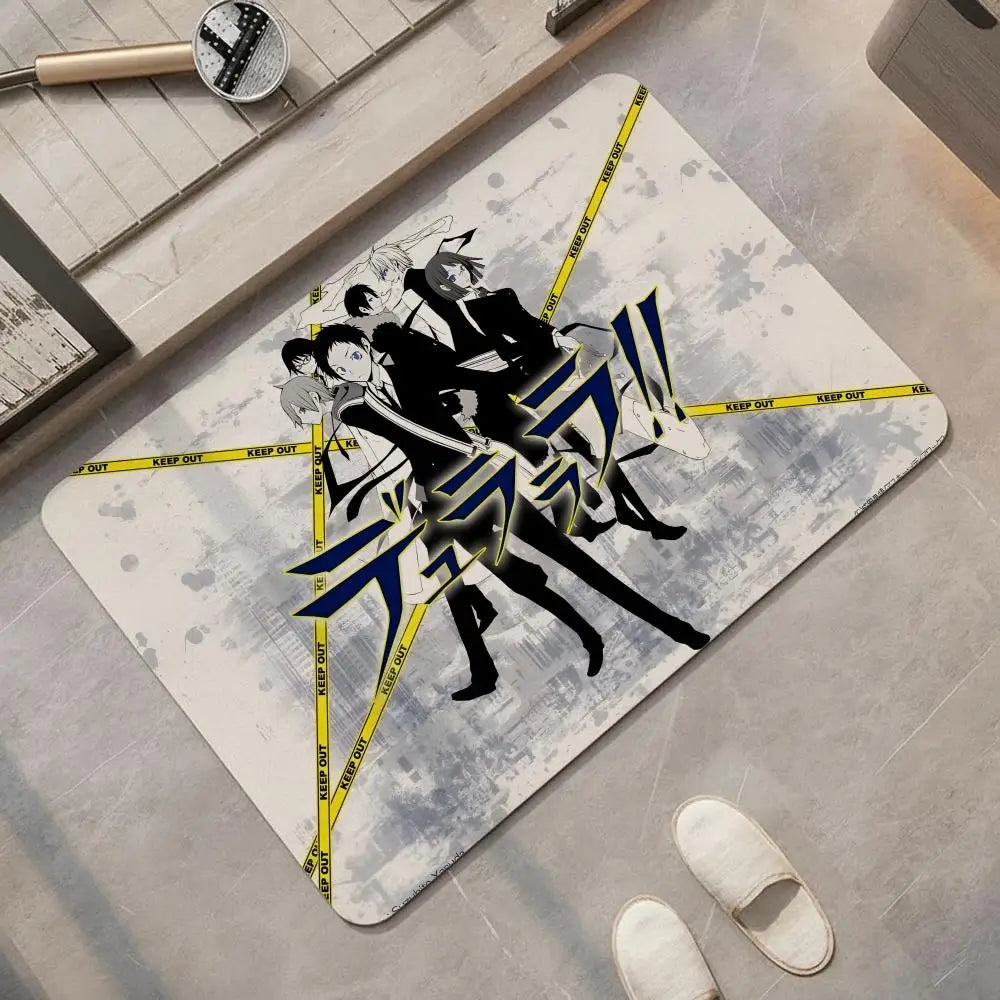 Durarara!! Anime Diatomite Bath Mat – Quick Dry & Non-Slip Diatomite Bath Mat Axl