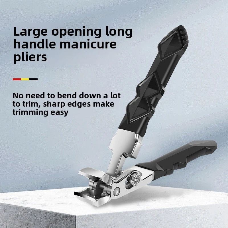 Long Handle Curved Toenail Clippers – Stainless Steel Cutter Toenail Clippers Axl