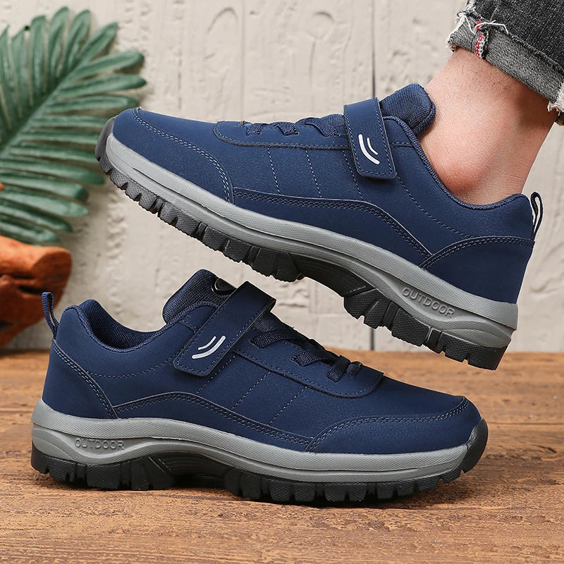 ZULIWAGN Slip-On Wedge Flat Shoes | Men's Mesh Walking Shoes Slip-On Flat Shoes Axl Blue 43