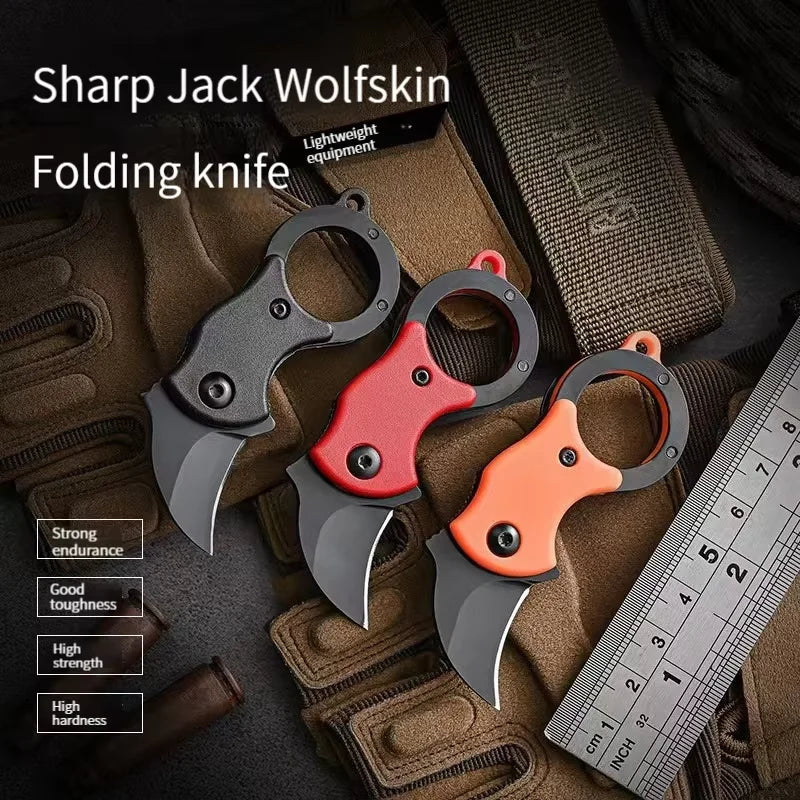 Mini Fox Folding Pocket Knife – EDC Keychain Blade Folding Pocket Knife Axl