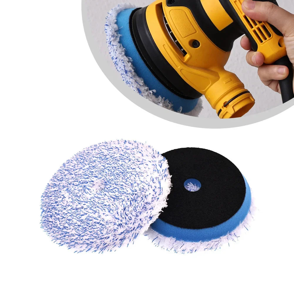 5-Inch Microfiber Car Polishing Buffing Pad – Hook & Loop Car Polishing Pad Axl