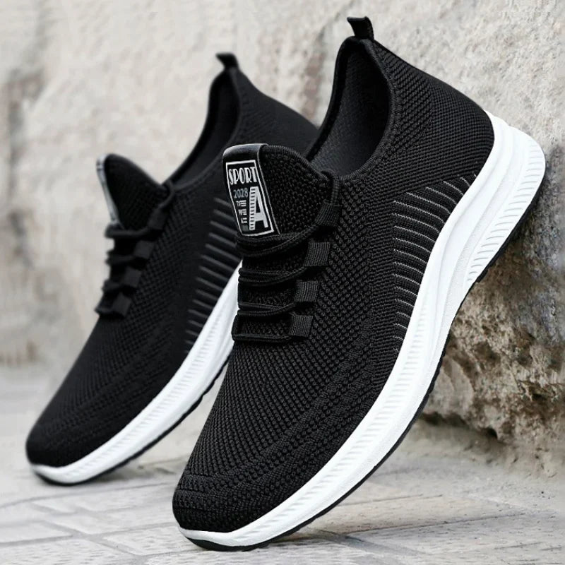 YBQJOO Men's Breathable Mesh Sneakers – Soft Sole Casual Shoes Men's Casual Sneakers Axl