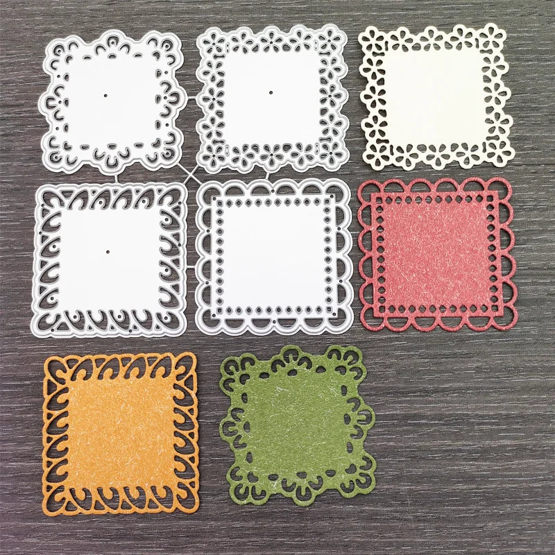 Square Lace Metal Cutting Dies – Alphabet & Numbers | DIY Crafts Metal Cutting Dies Axl